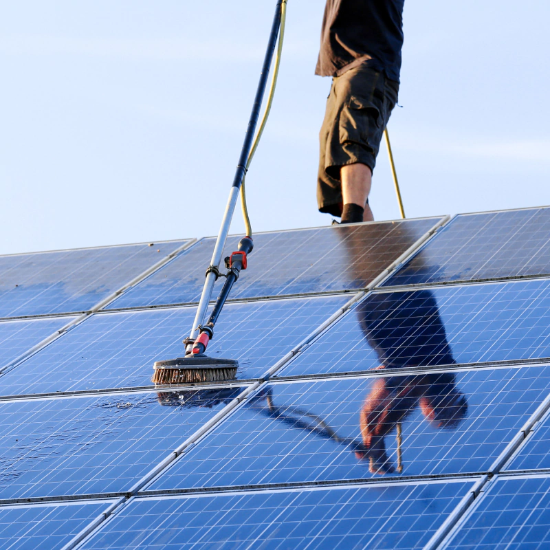 brushing solar panel dirtservice solar panel maintenance tucson az